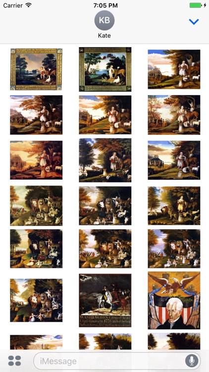 Edward Hicks Artworks Stickers