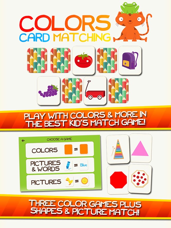 Screenshot #1 for Learn Colors Shapes Preschool Games for Kids Games