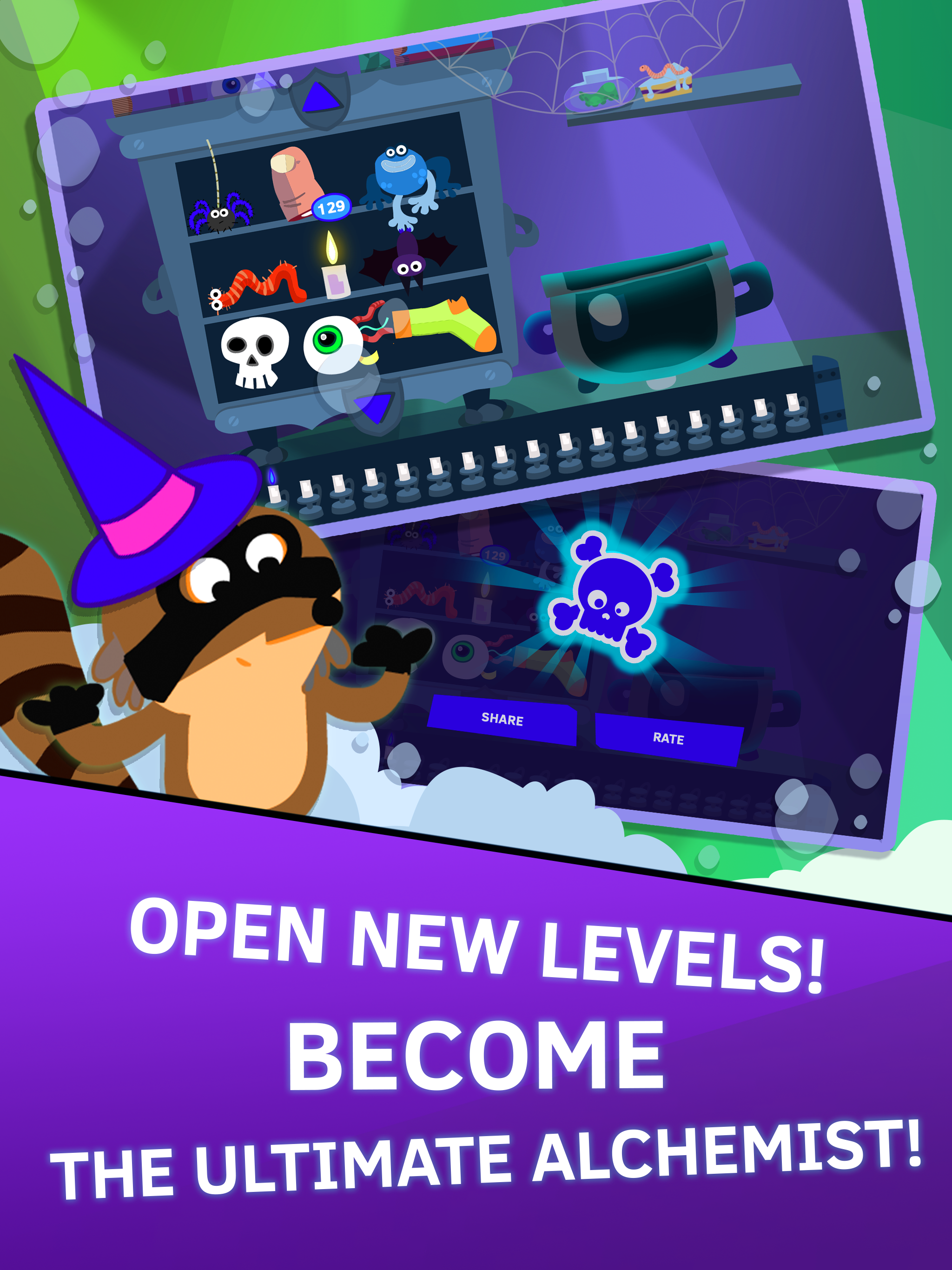 Alchemy Puzzle Game. Rikki's Magic Lab