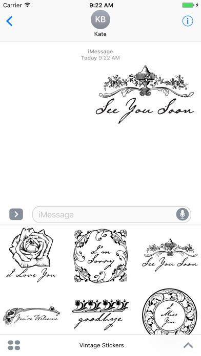 Art Nouveau Vintage Stickers screenshot