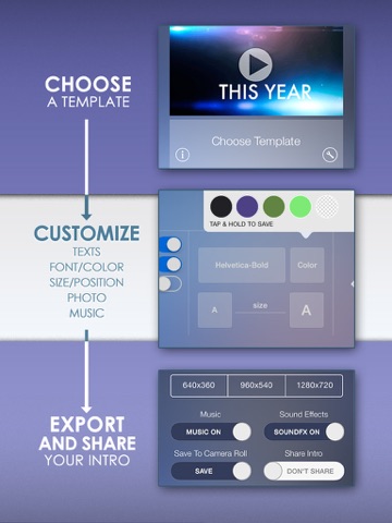 Screenshot #5 pour Intro Designer Lite - Create Intros for iMovie