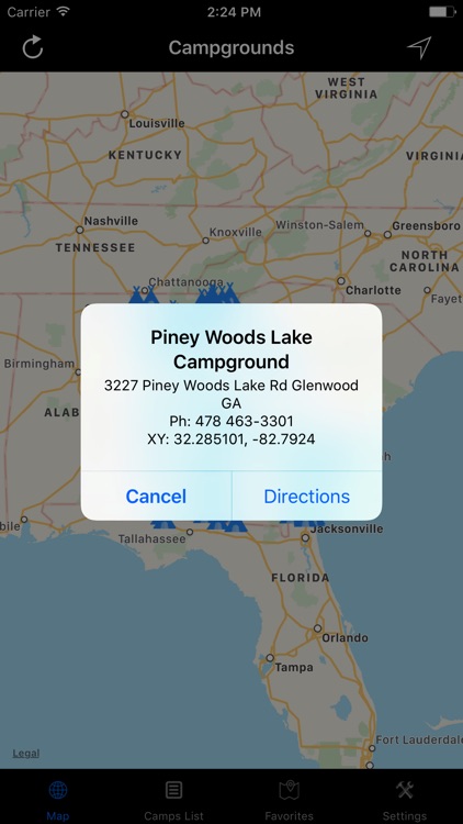 Georgia – Campgrounds & RV Parks