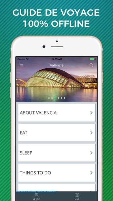 Screenshot #1 pour Valence Guide Voyage avec Offline Maps