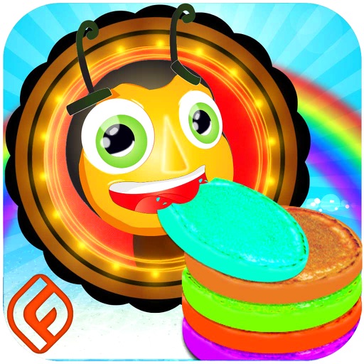 Rainbow Pancake Eater Ant - Tap Hop & Jump iOS App