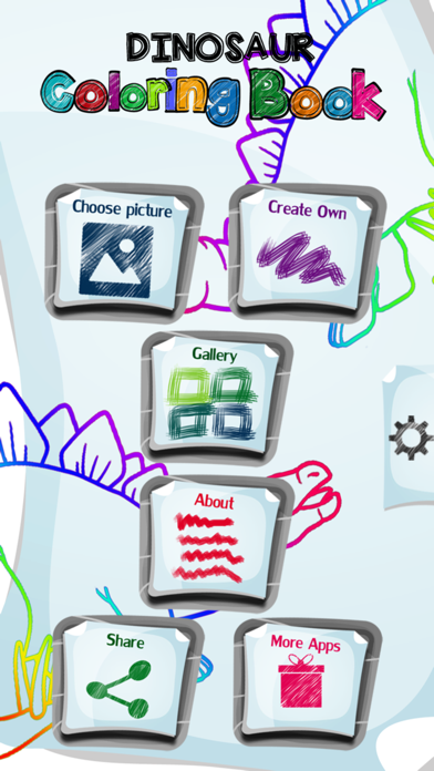 How to cancel & delete Dinosaur Coloring Book App from iphone & ipad 1