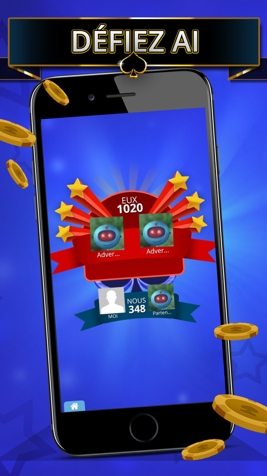#4. Coinche Offline - Single Player (iOS) 由: CASUALINO AD