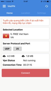 VietPN screenshot #1 for iPhone
