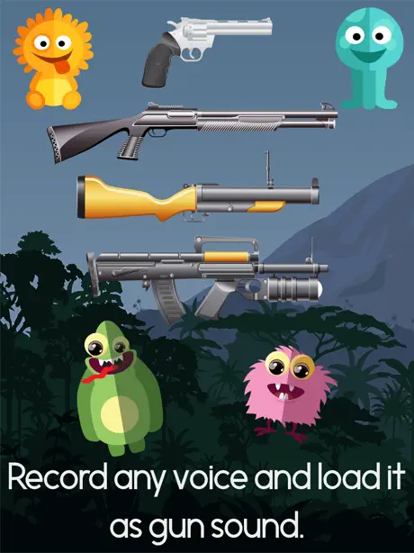 Gun Fun - Load any voice as shot sound