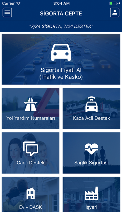 Screenshot #1 pour Sigorta Cepte