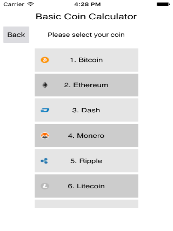 Screenshot #5 pour Basic Coin Calculator