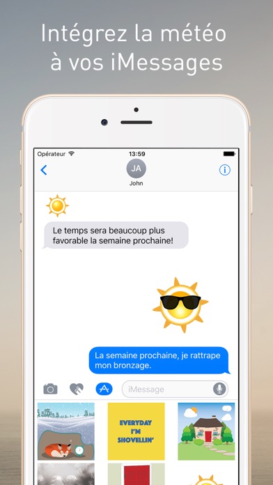 Screenshot #3 pour Les Stickers MétéoMédia pour iMessage