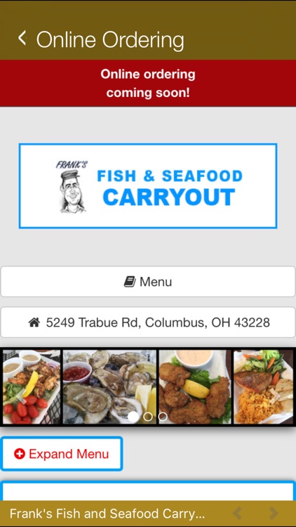 frank s fish and seafood by total loyalty solutions frank s fish and seafood screenshot 4