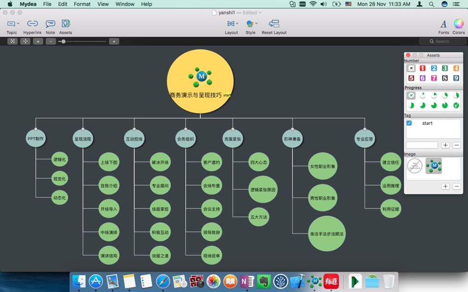 #5. Mydea (mindmap) (macOS) 由: 光建 张