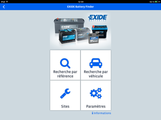 Screenshot #4 pour EXIDE Battery Finder