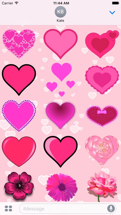 Pink Love • 100 stickers for iMessage