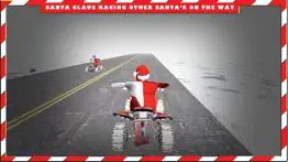 santa claus in north pole on quad bike simulator iphone screenshot 4