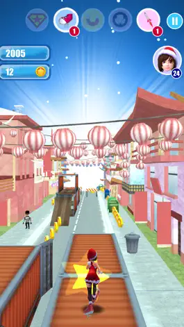 Game screenshot Santa Girl Run Xmas & Advent apk