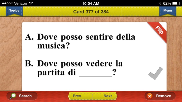 NY Regents Italian Prep Flashcards Exambusters screenshot-3