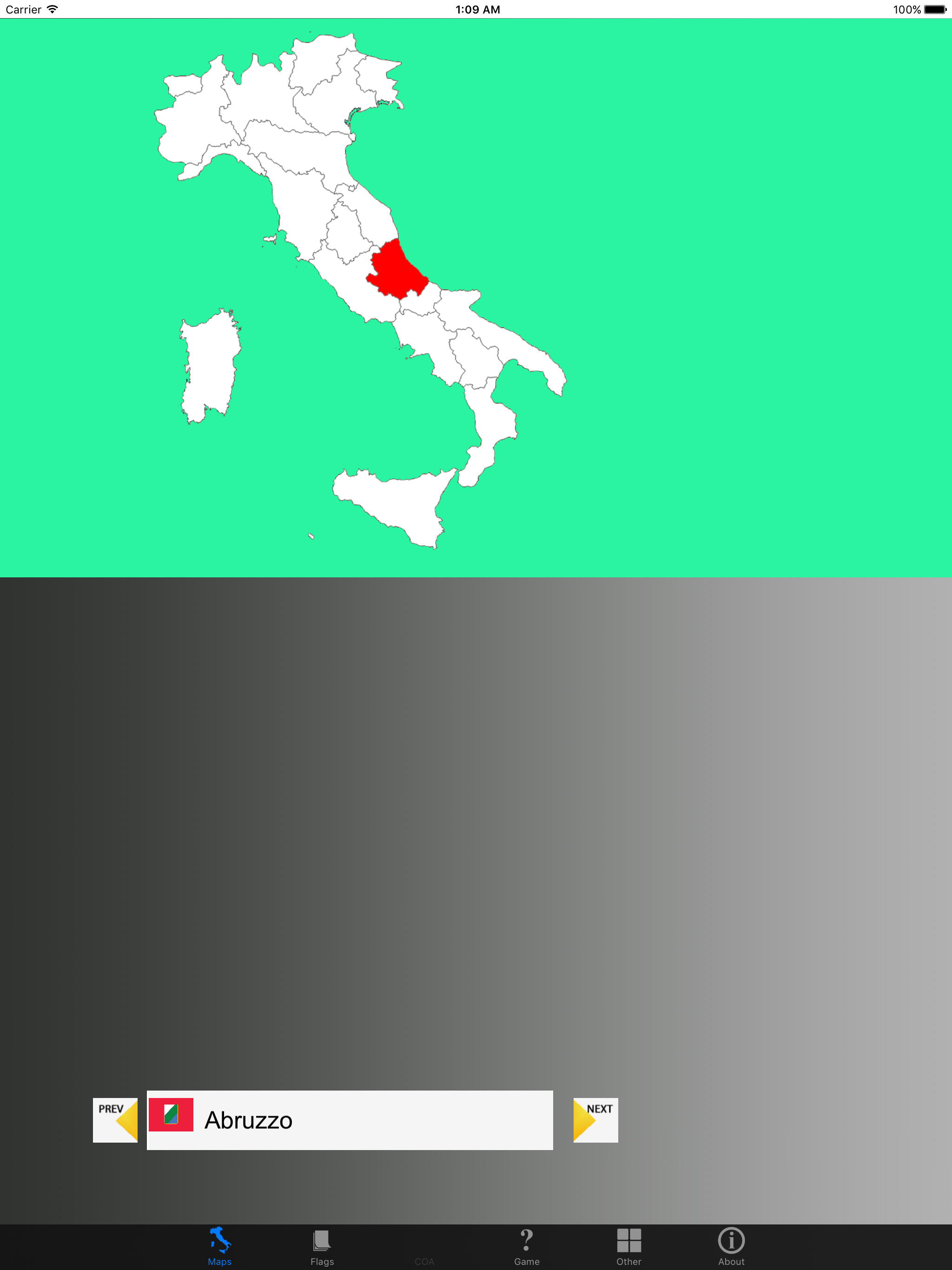 Italy Region Maps and Flags