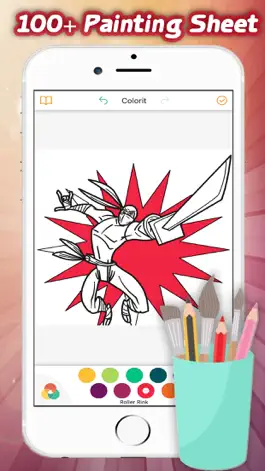 Game screenshot Человек SuperHero Раскраска для малыша apk