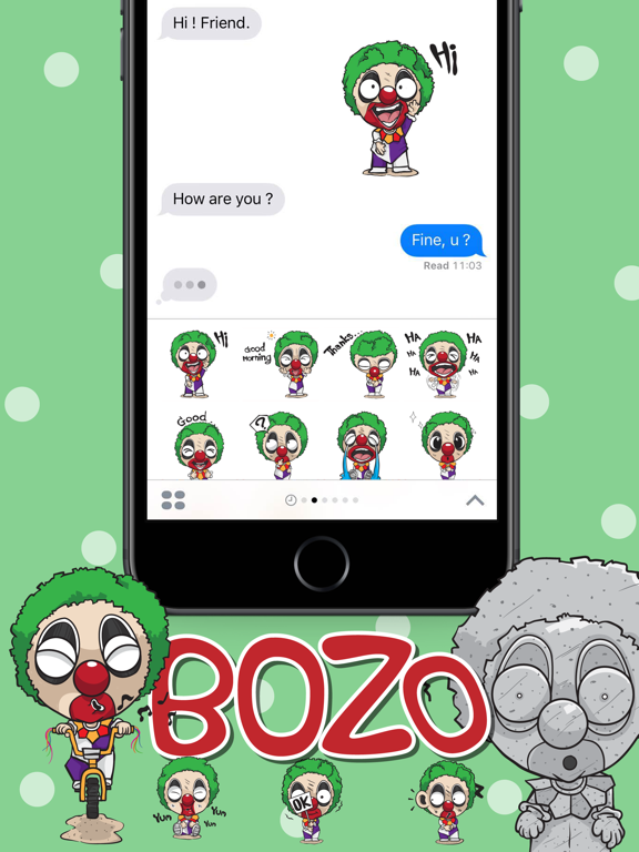 Screenshot #5 pour BOZO Stickers for iMessage