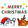 Santa Claus And Reindeer Stickers