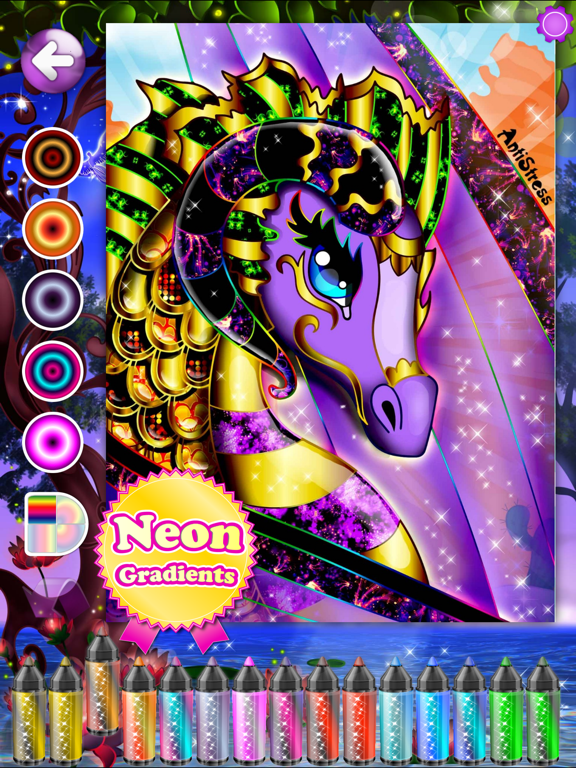 Adult Coloring Books with Fun Games for Adults iPad screenshot