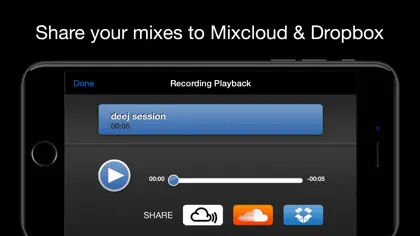 Screenshot 4 di 5 di deej - DJ turntable. Mix, record, share your music