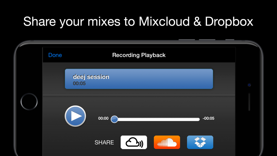 #4. deej - DJ turntable. Mix, record, share your music (iOS) By: InQBarna