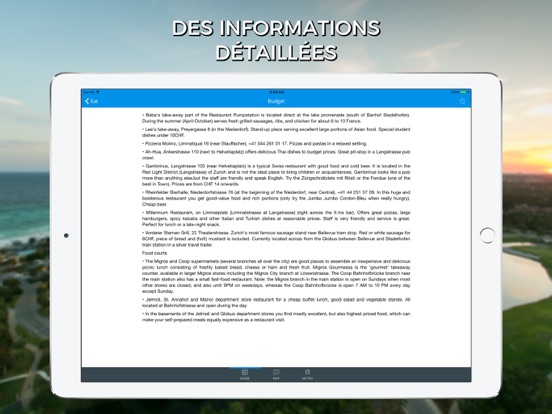 Screenshot #5 pour Zurich Guide Voyage avec Offline Maps
