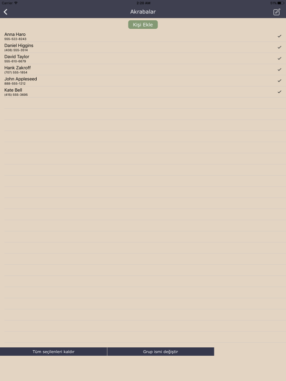 Screenshot #6 pour Toplu Kolay Mesaj - Grup Sms