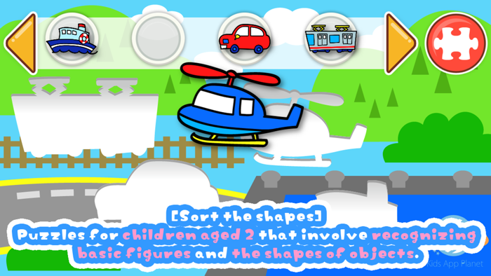 Kids PuzzleSort The Shapes 2