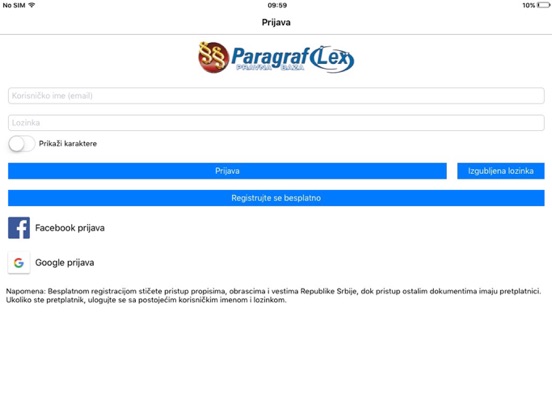 Paragraf Lex iPad screenshot 3 - Business app