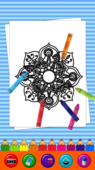 Screenshot #3 pour Mandala Coloring Pages- Game Adult Coloring book