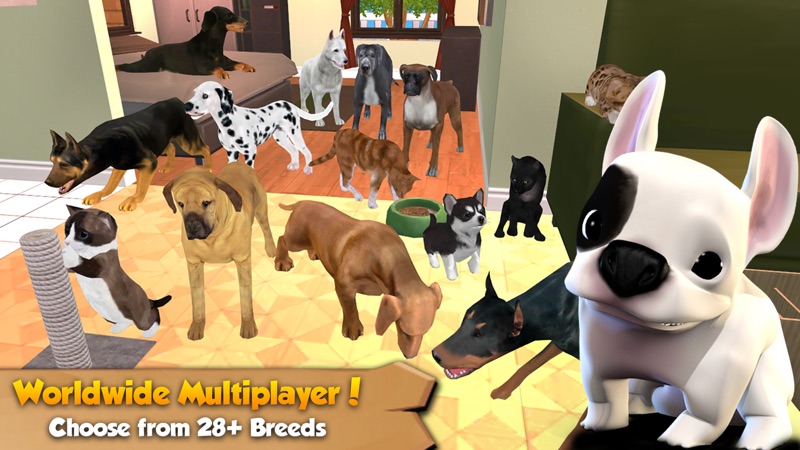 Cat & Dog Online: Multiplayer Kitten & Puppy Sim screenshot 1