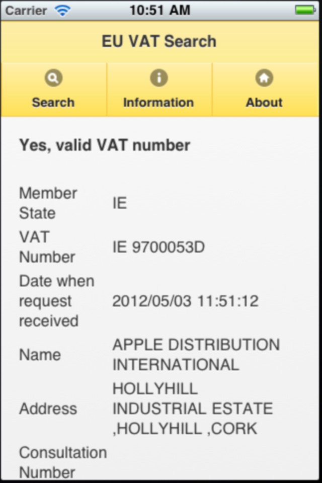 VAT screenshot 2