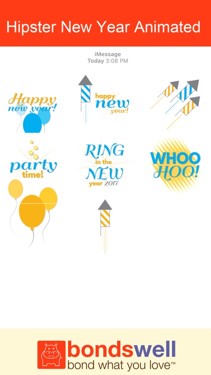 Hipster New Year Animated