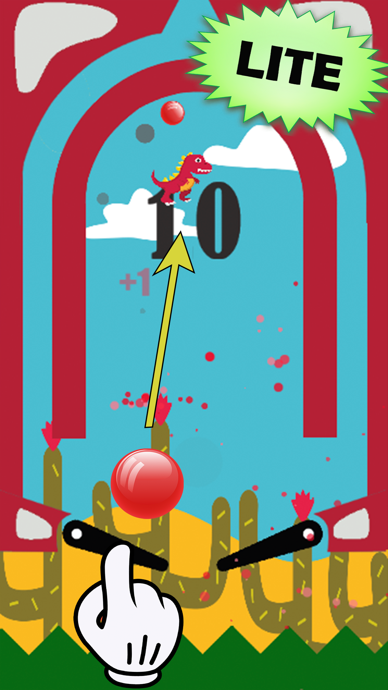 Pinball Dino Sniper Games For Kids Adults screenshot 2