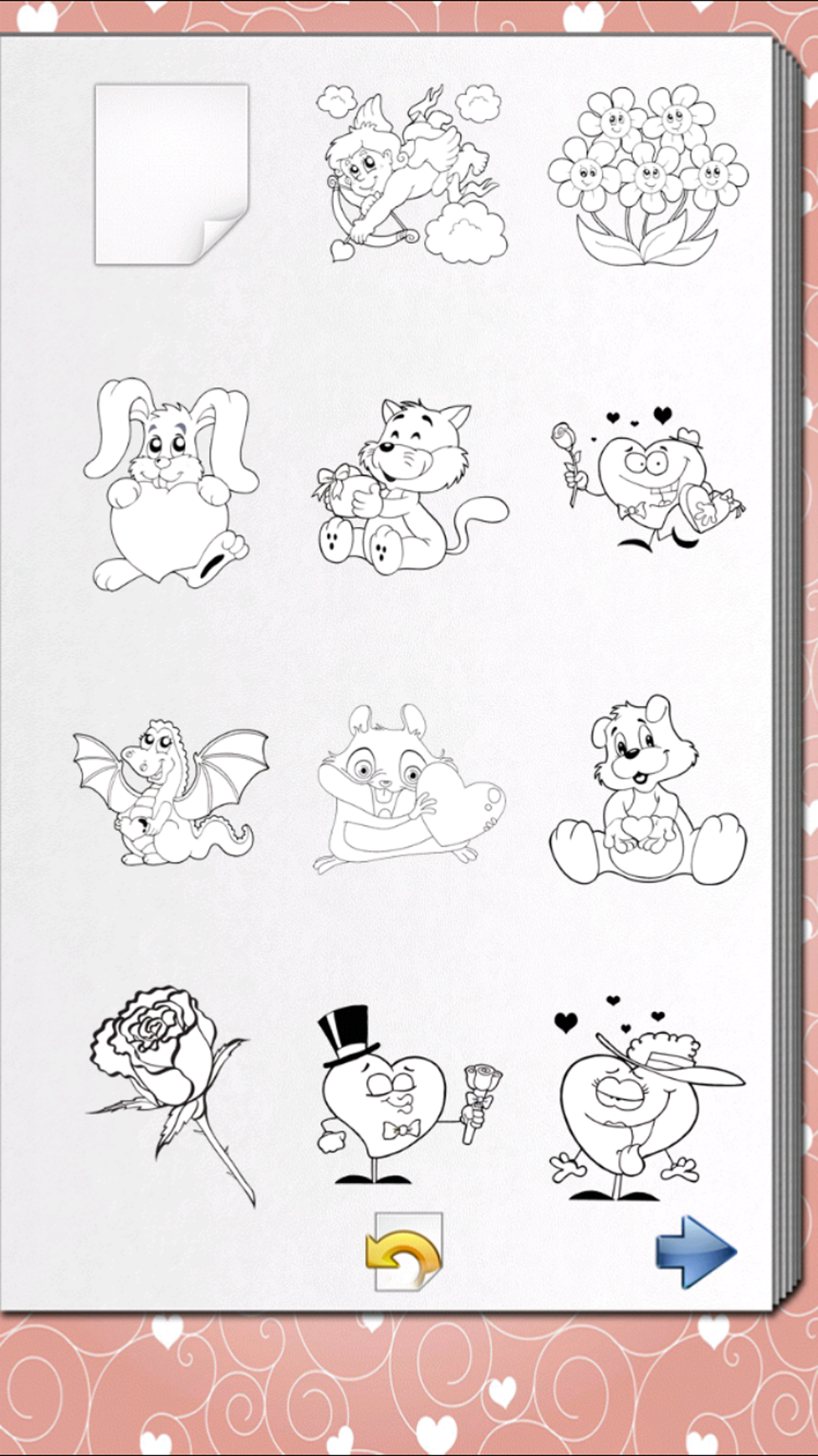 Valentines Coloring Book screenshot 5