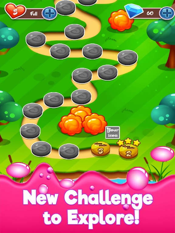 Screenshot #4 pour Donut Blast Legend Delicious Gummy Match 3 Game