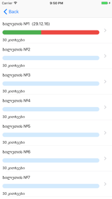 Georgian driver license test screenshot
