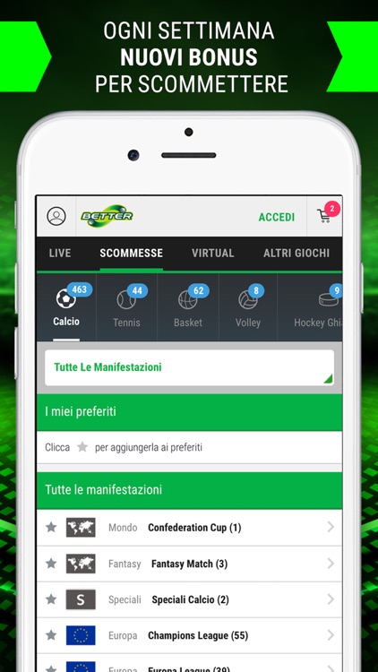 Better Scommesse Sportive Live screenshot-0