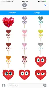 Heart Emoji - Love Emoticon Stickers for Texting screenshot #3 for iPhone