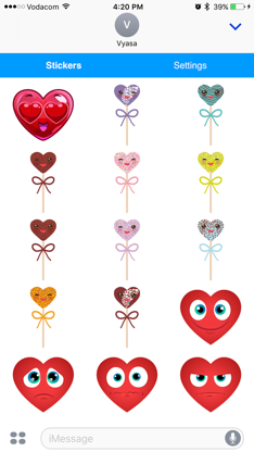 Heart Emoji - Love Emoticon Stickers for Texting screenshot 3