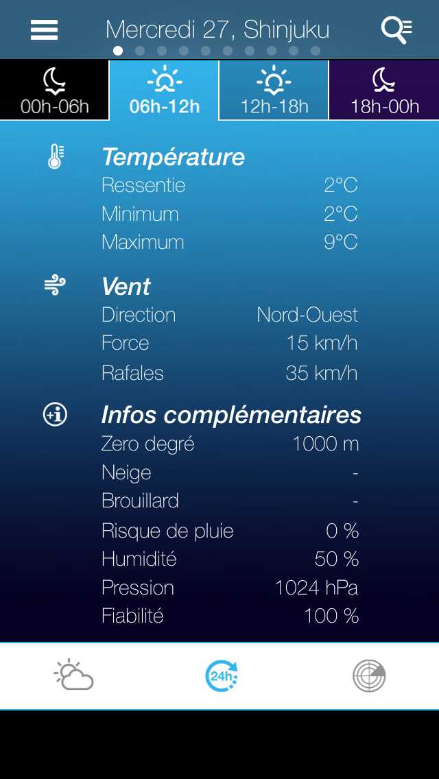 Screenshot #3 pour Météo pour le Japon