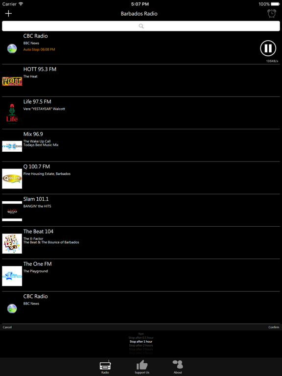 Barbadian Radio iPad screenshot 3 - Entertainment app