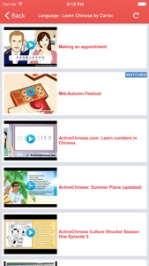 Chinese Video Lessons - Watch and Learn screenshot #3 for iPhone