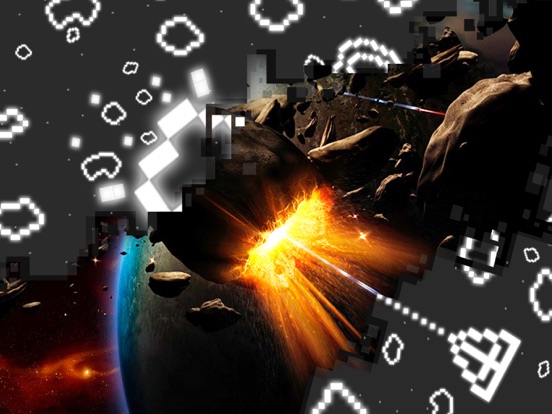 Pixel Asteroids iPad screenshot 4 - Games app