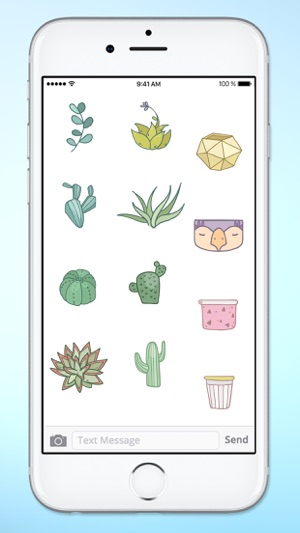 Desert Garden Cactus & Succulents Sticker Pack(圖4)-速報App