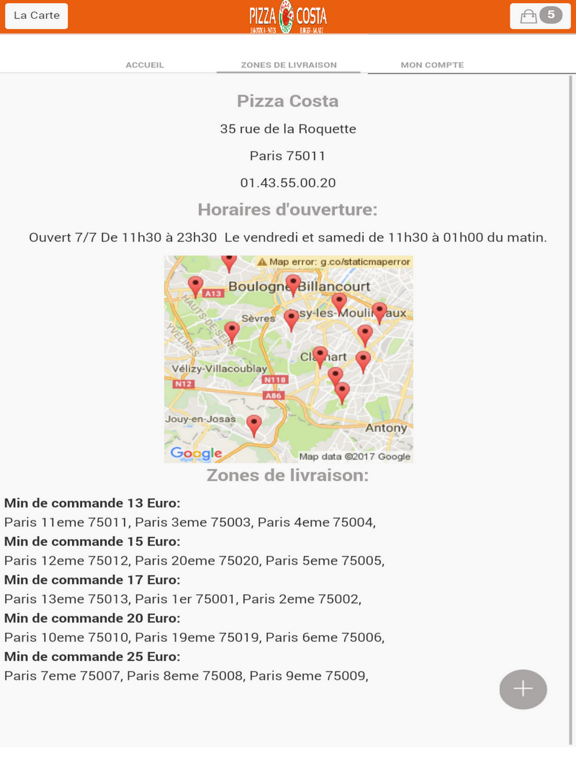 Screenshot #5 pour Pizza Costa